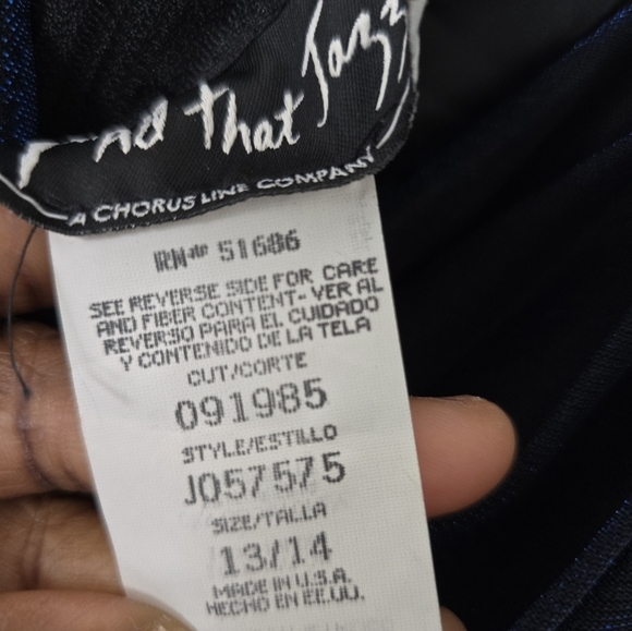 Vintage All That Jazz Dress Black Blue Women Metallic Mini Fit Flare Whimsigoth - Picture 7 of 13